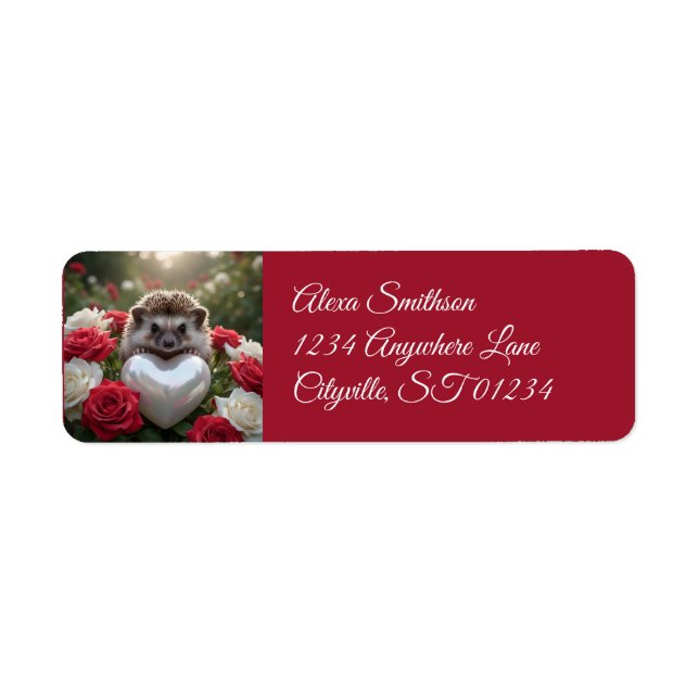 Süßer Juni-Igel mit Perlenherz (Vorne)