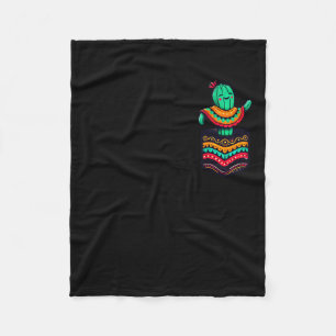 Süßer Kaktus Taschen-Serapa Cinco de Mayo mexikani Fleecedecke