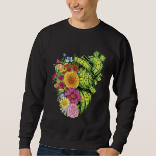 Süßer Kaktus Wüstenblume Herz Kakteen Sukkulenten Sweatshirt