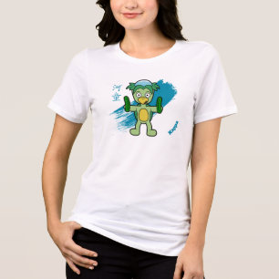 Süßer Kappa-Yokai-Monster Tri-Blend Shirt