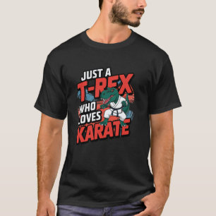 Süßer Karate-Dinosaurier - japanische Kampfkunst T-Shirt