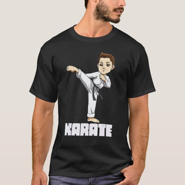 Süßer Karate-Junge 1 T-Shirt (Vorderseite)