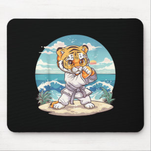 Süßer Karate Tiger Kickboxen Taekwondo Jiu-Jitsu Mousepad