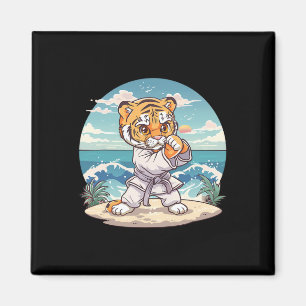 Süßer Karate Tiger Kickboxen Taekwondo Jiu-jitsu T Magnet