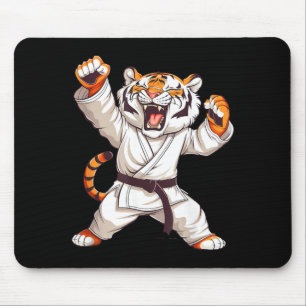 Süßer Karate-Tiger Taekwondo Jiu-Jitsu Tigerliebha Mousepad