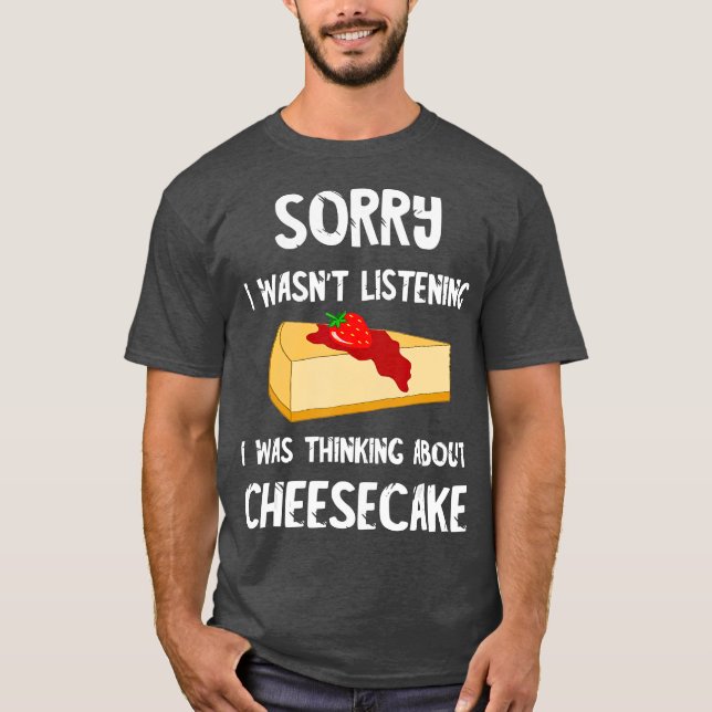 Süßer Käsekuchen Funny Cheese Kuchen Lover Dessert T-Shirt (Vorderseite)