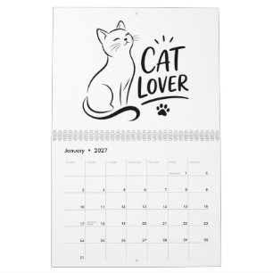 Süßer Katzenliebhaber-Wandkalender 2027 Kalender