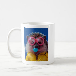 Süßer Kaugummi-Igel Sei nett Motivations-Kaffee Kaffeetasse
