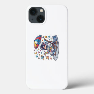 Süßer Kawaii-Astronaut Sommer Strand Space TrStick Case-Mate iPhone Hülle