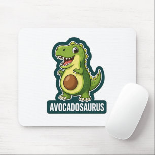 Süßer Kawaii Avocadosaurus Dinosaur Lustiger Wortw Mousepad