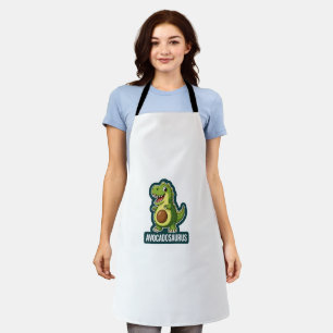 Süßer Kawaii Avocadosaurus Dinosaur lustiger Wortw Schürze