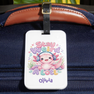 Süßer Kawaii Axolotl Gepäckanhänger