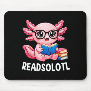 Süßer kawaii Axolotl lustiger Lesebuch Axolotl Mousepad