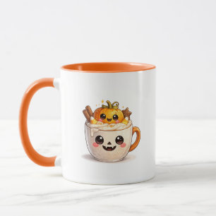 Süßer Kawaii-Charakter in einer Tasse-Mug Tasse