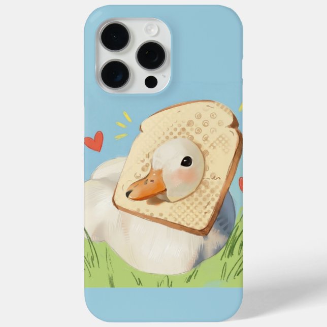 Süßer Kawaii-Ente mit Brotkopf Case-Mate iPhone Hülle (Rückseite)