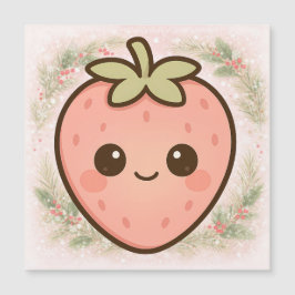 Süßer Kawaii-Erdbeermagnet Magnetkarte