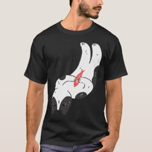 Süßer Kawaii-Fisch-Cartoon-Aufkleber und Dekor T-Shirt