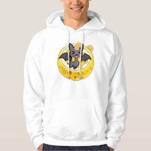 Süßer Kawaii-Fledermaus und eisige Zitronenschale Hoodie