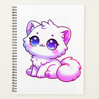 Süßer Kawaii Fluffiger Kätzchen Planer 