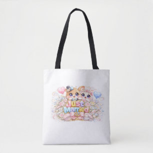 Süßer Kawaii Frisch Vermählter Paar Tiere Pastel P