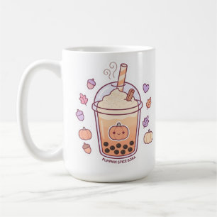 Süßer Kawaii-Geist-Brew-Autumn-Sticker Kaffeetasse