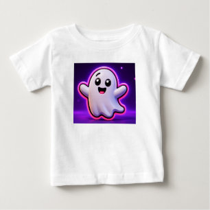 Süßer Kawaii-Geist Sterne Lila Magischer Nachthimm Baby T-shirt