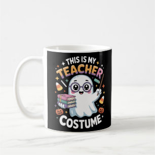 Süßer Kawaii-Geisterlehrer – Lustige Halloween-Kla Kaffeetasse