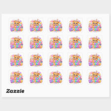 Süßer Kawaii Happy Birthday Teddy Bär Pastell Rosa