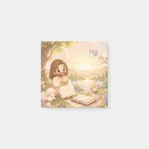 Süßer Kawaii Jesus Morgens Kaffee Christlicher Pas Post-it Klebezettel