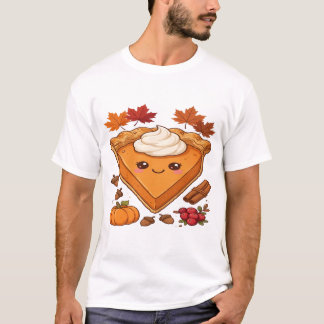 Süßer Kawaii-Kürbiskuchen mit Schlagsahne T-Shirt