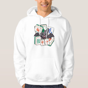Süßer Kawaii Mahjong-Fledermaus-Spieler Hoodie