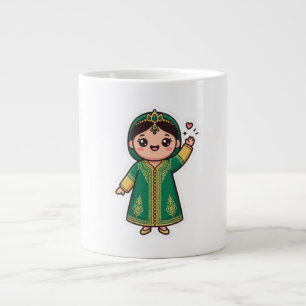 Süßer Kawaii Marokkanischer Kaftan Traditionelles  Jumbo-Tasse