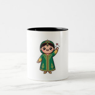 Süßer Kawaii Marokkanischer Kaftan Traditionelles  Zweifarbige Tasse