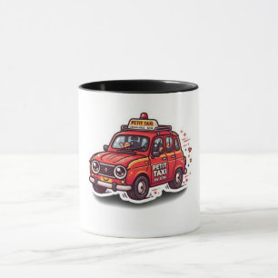 Süßer Kawaii Marokkanischer Roter Petit-Taxi-Stadt Tasse