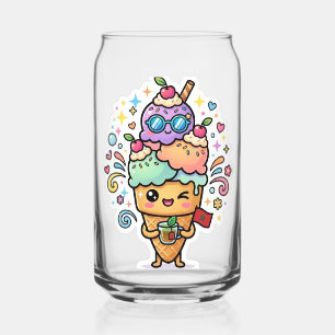 Süßer Kawaii marokkanischer Sommer-Eistee mit Minz Dosenglas