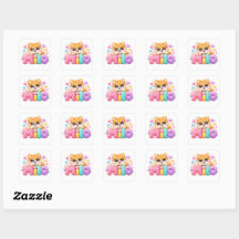 Süßer Kawaii Milo Hund Name Pastell Rosa Funkelnd 