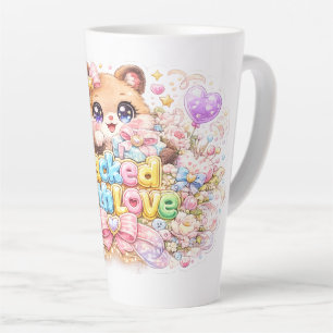 Süßer Kawaii-Mit-Liebe-Verpackter-Teddybär-Pastell Milchtasse