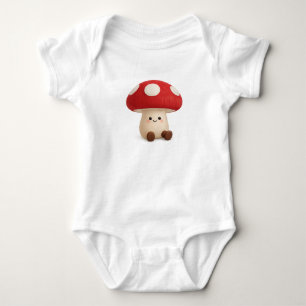 Süßer Kawaii-Pilz-Babymitnehmer Baby Strampler
