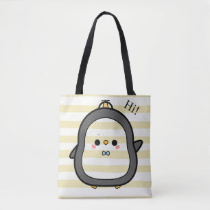 Süßer Kawaii-Pinguin sagt Hallo