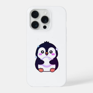 Süßer Kawaii-Pinguin-Winter-Handyhülle iPhone 15 Pro Hülle