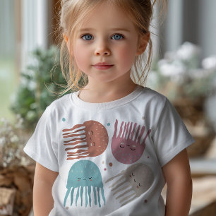 Süßer Kawaii Quallen-Kinder-T-Shirt