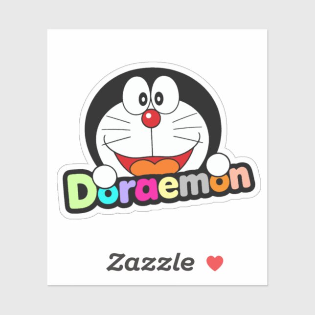 Süßer Kawaii schwarzer Doraemon Anime Aufkleber (Blatt)