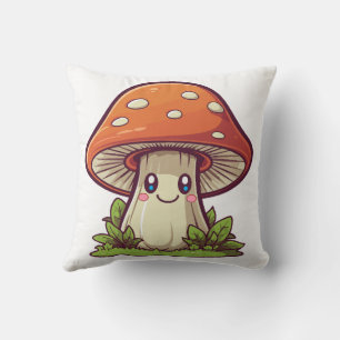 Süßer Kawaii-Stil, Pilzesuche Kissen