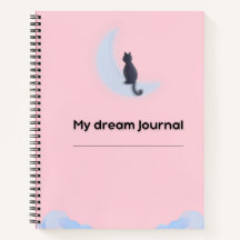 Süßer Kawaii-Traumtagebuch Pastellrosa Wolken Noti