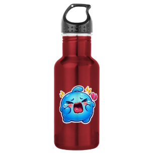 Süßer Kawaii Trauriger Blauer Schleim Weint mit Ge Edelstahlflasche