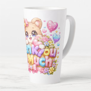 Süßer Kawaii-Vielen-Dank-Teddybär-Pastell-Pi Milchtasse