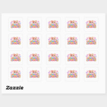 Süßer Kawaii-Vielen-Dank-Teddybär-Pastell-Pi