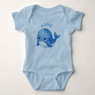 SÜßER KAWAII WAL BABY STRAMPLER