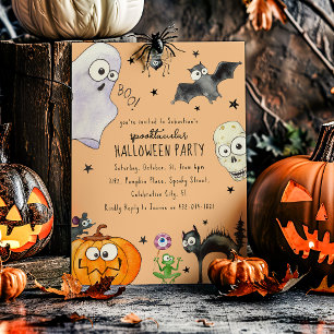 Süßer Kinder-Spaß Halloween Einladung