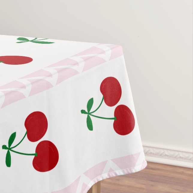 Süßer Kirsch-Geburtstag Tischdecke (Beispiel)